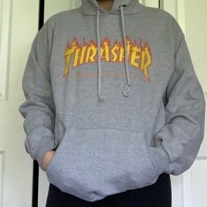 gray thrasher hoodie from zumiez